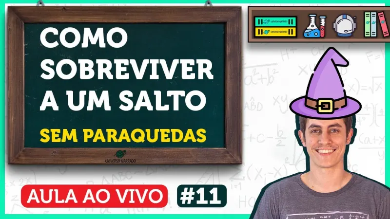Thumbnail do vídeo Segunda lei de Newton · Universo Narrado